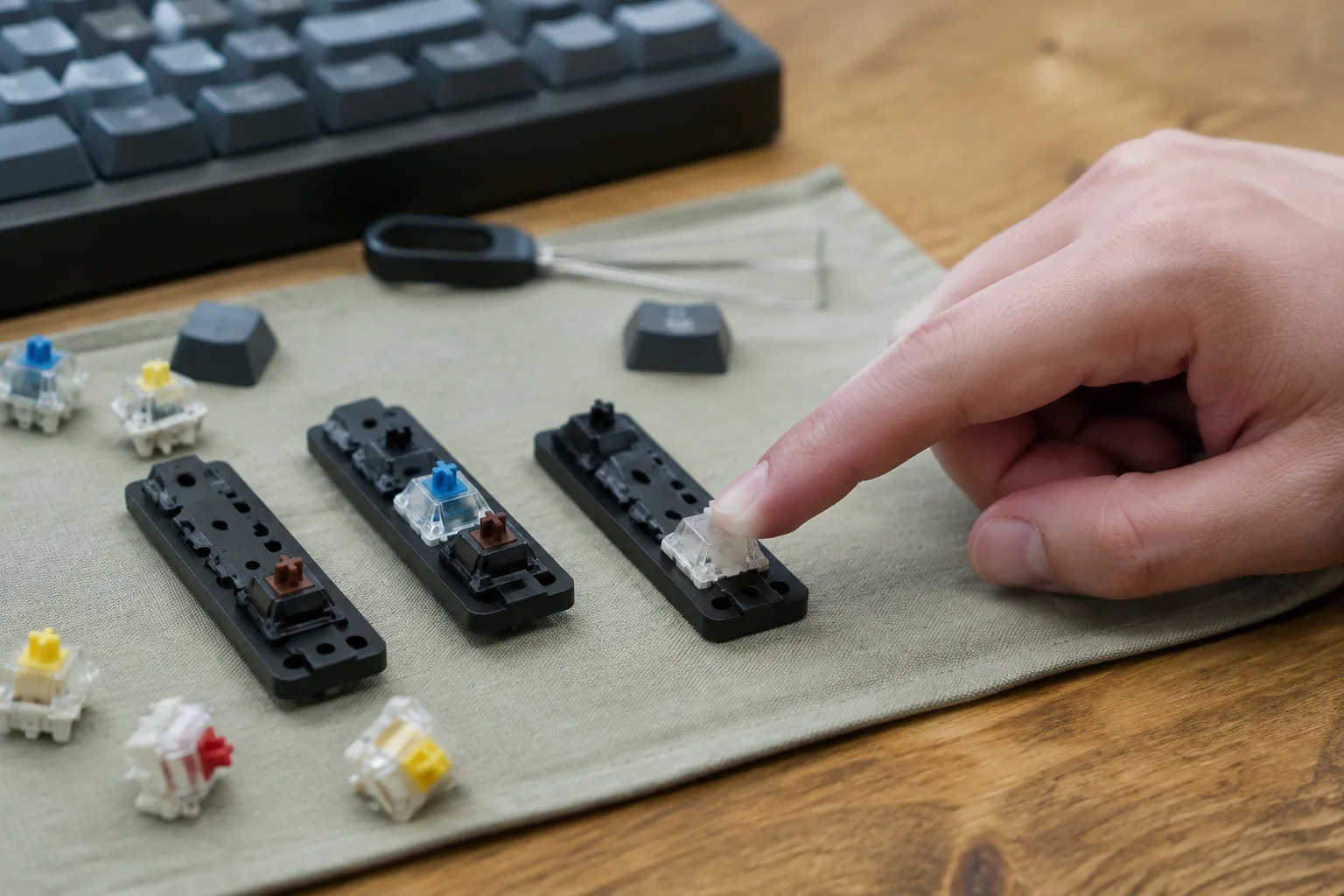 Click, Clack, or Mush? A Tactile Button Test on Hybrid Cases