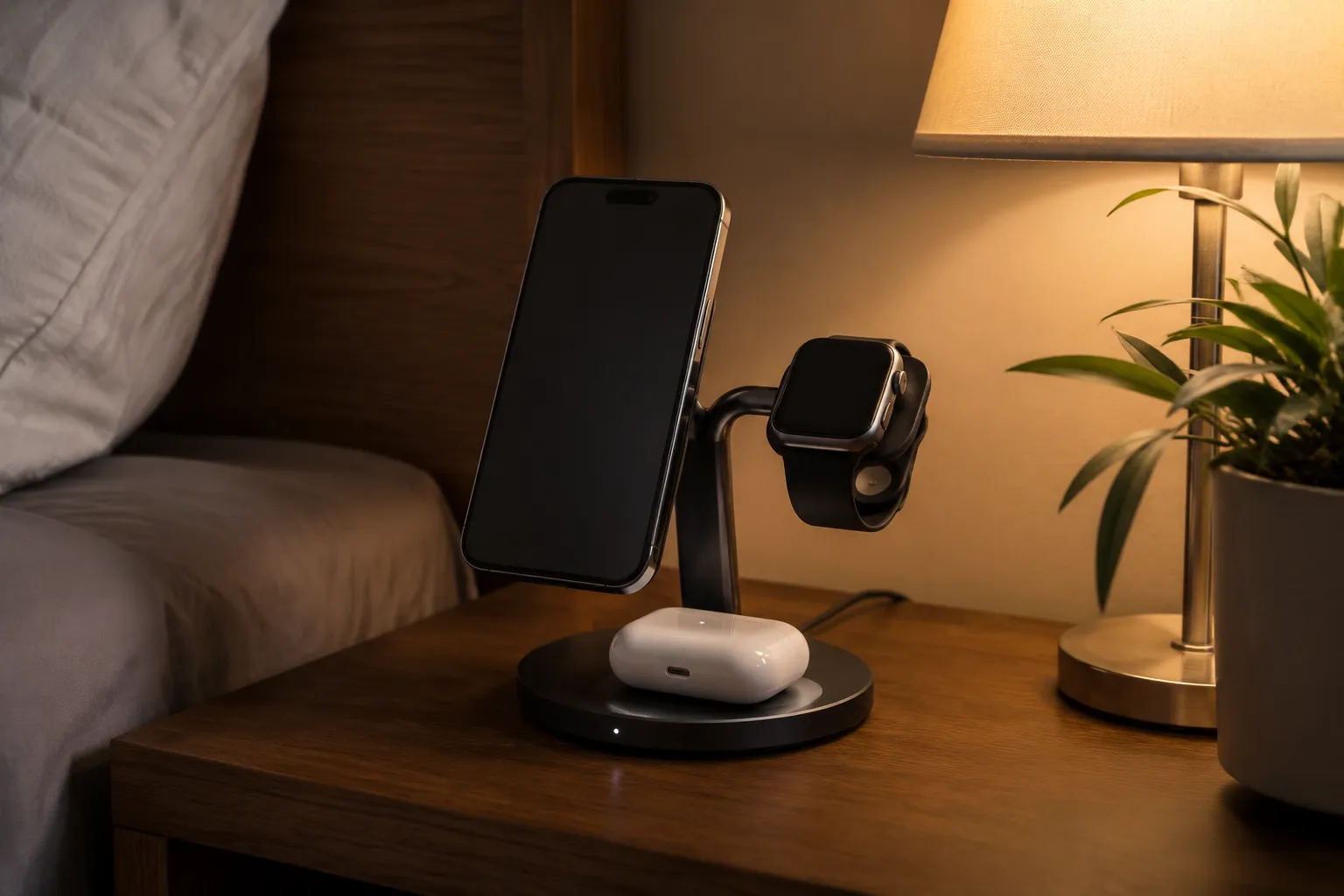 The Three-Station Nightstand: Best MagSafe Chargers for iPhone, Watch, and AirPods
